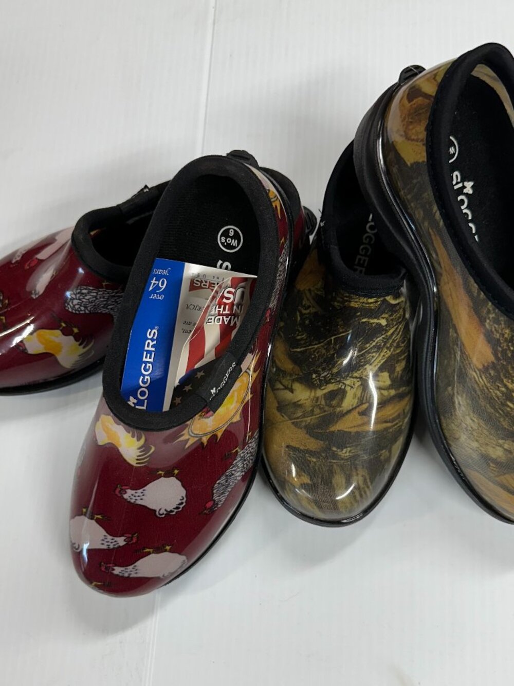 Two for One Price!! Sloggers Waterproof Rain Shoes - Chicken Red & Camo